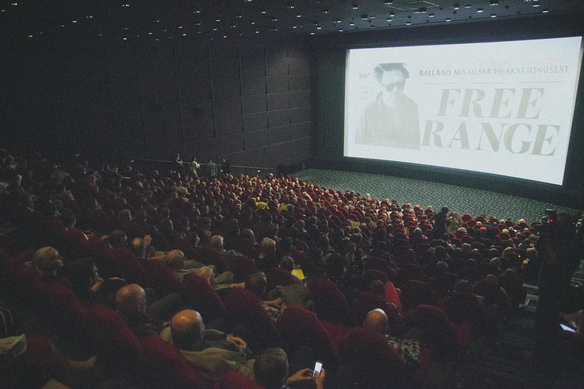 Kaader „Free Range’i ehk Ballaadi maailma heakskiitmisest” esilinastuselt. Foto: Renee Altrov