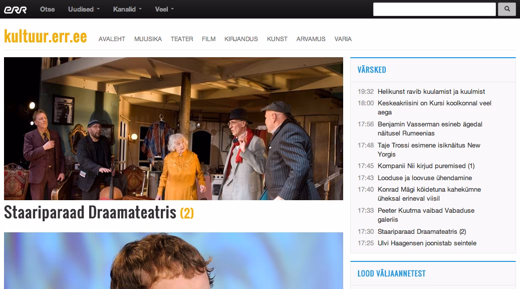 Rahvusringhääling avas kultuuriportaali