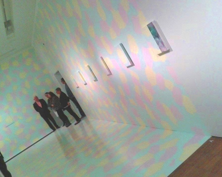 Kaader näituse „Merike Estna ja mina kui maal” avamiselt. Foto: Kai Kaljo