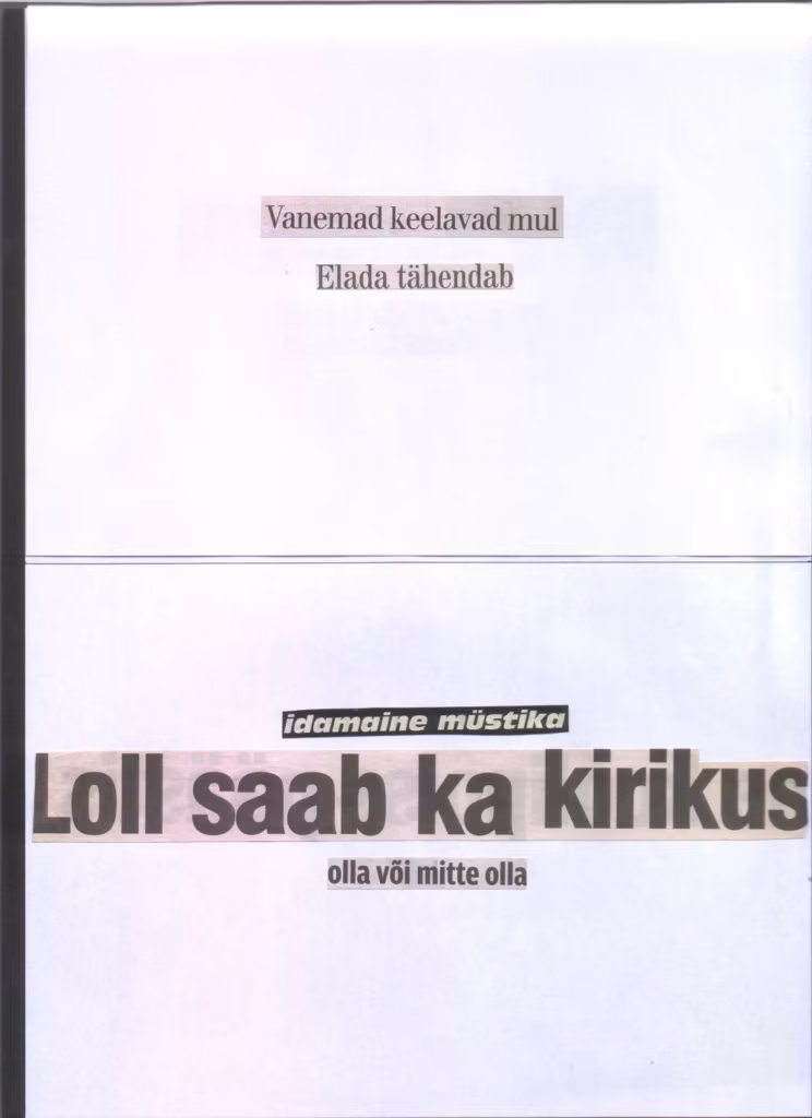 Hillar K&uuml;nnapase leitud luuletused