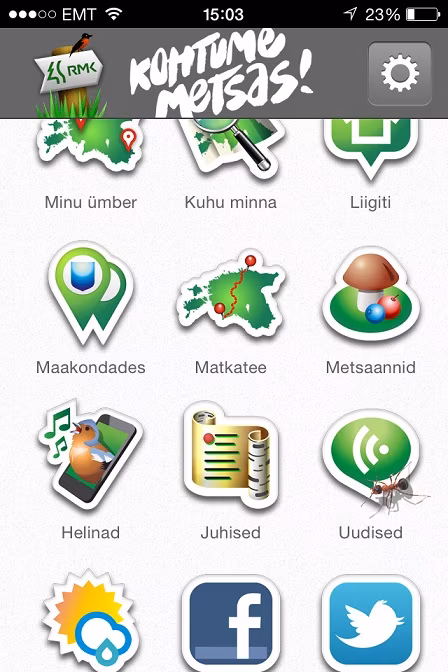 Seenelisi-marjulisi aitab RMK mobiilirakendus