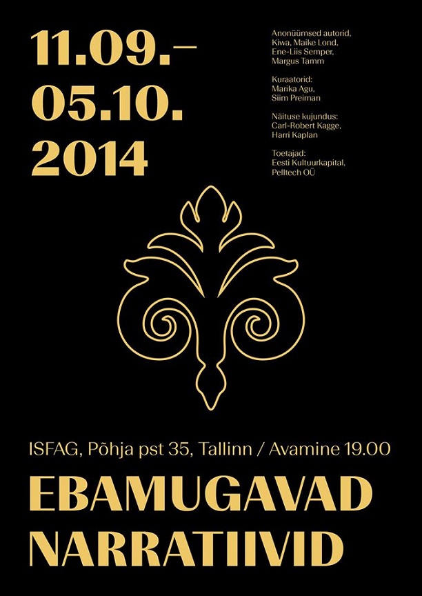 Näituse plakat: Carl-Robert Kagge