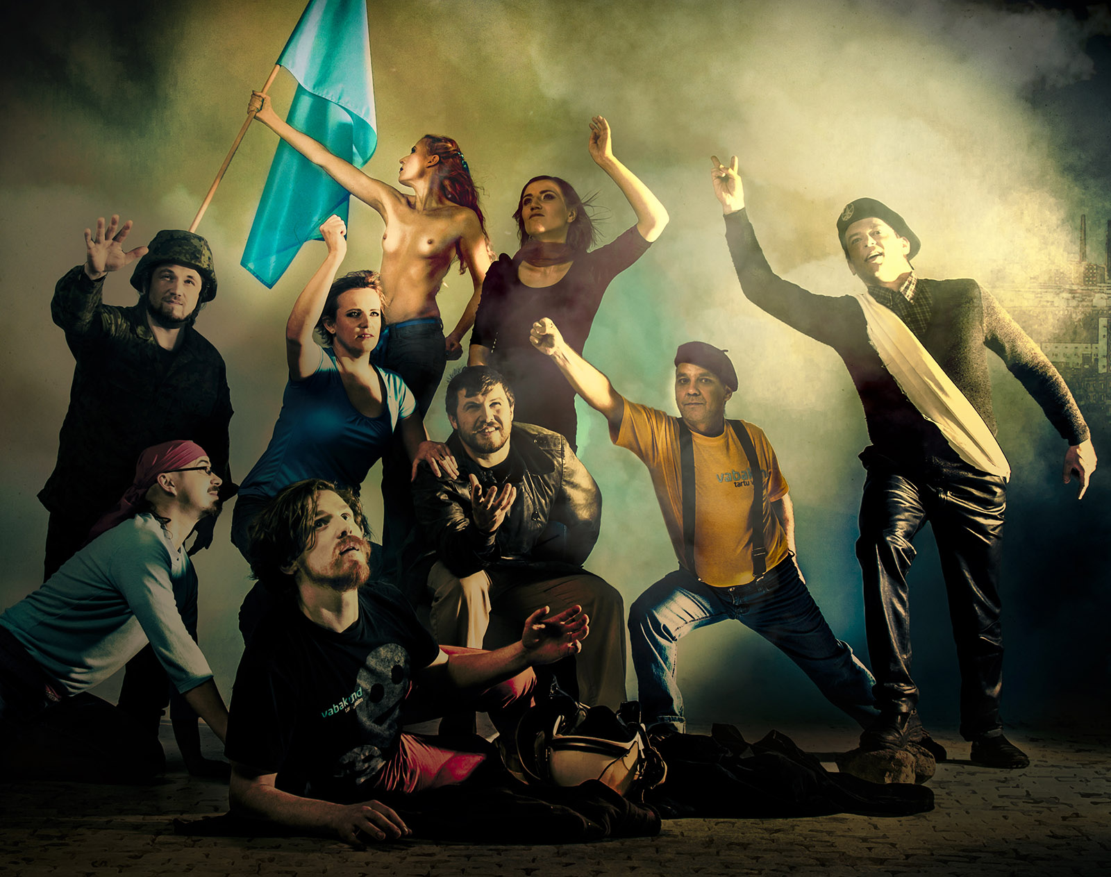 Taiesest „Vabadus ja Vabakund” õhkub Vabakunnale omast revolutsioonilisust. Foto: Maris Savik