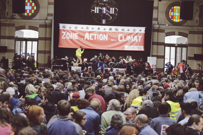 Kliimaaktivistide kogunemine Zone d’Action Climat'is ehk ZAC-is. Foto: Renee Altrov