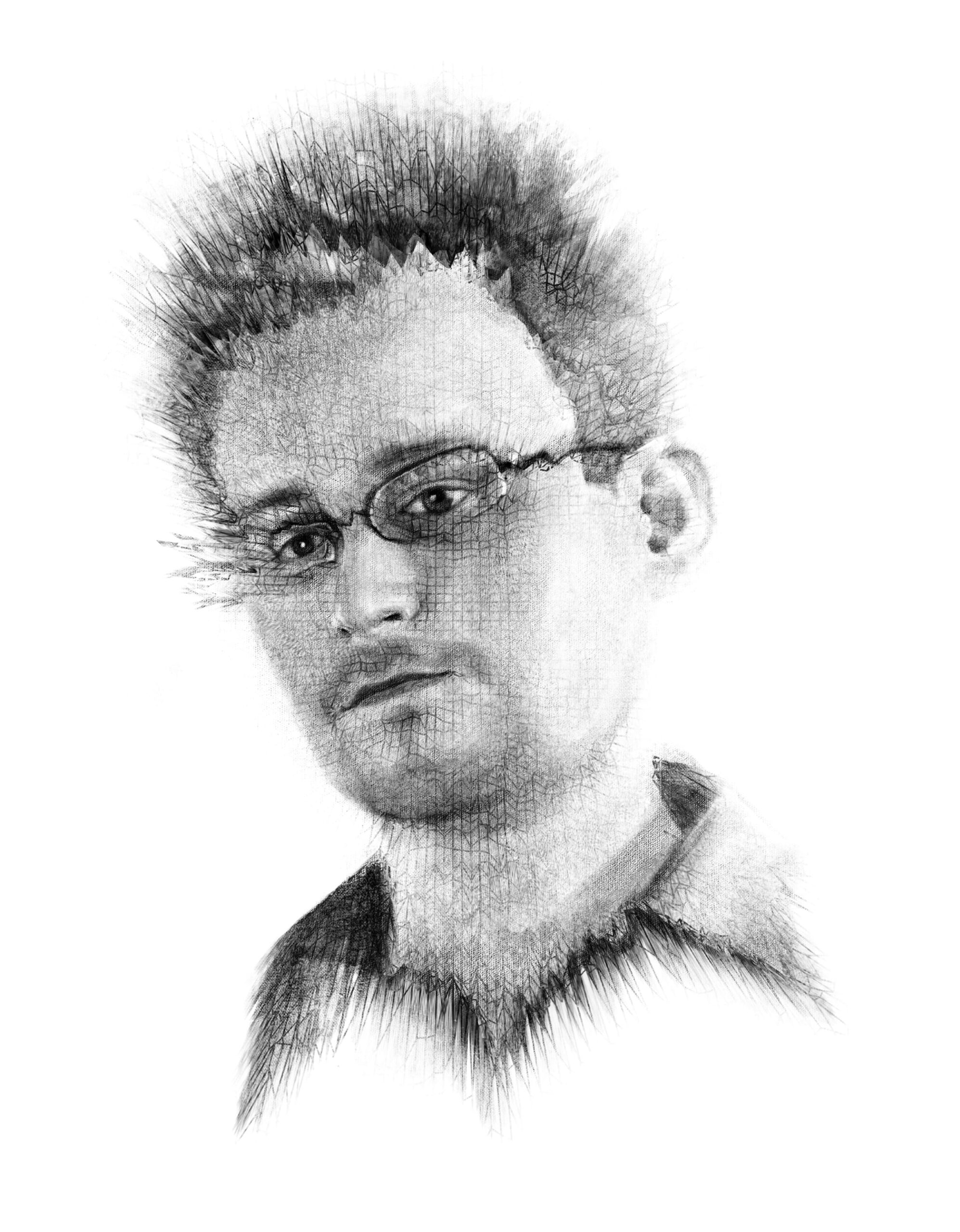 Edward Snowden. Illustratsioon: Andrei Kedrin