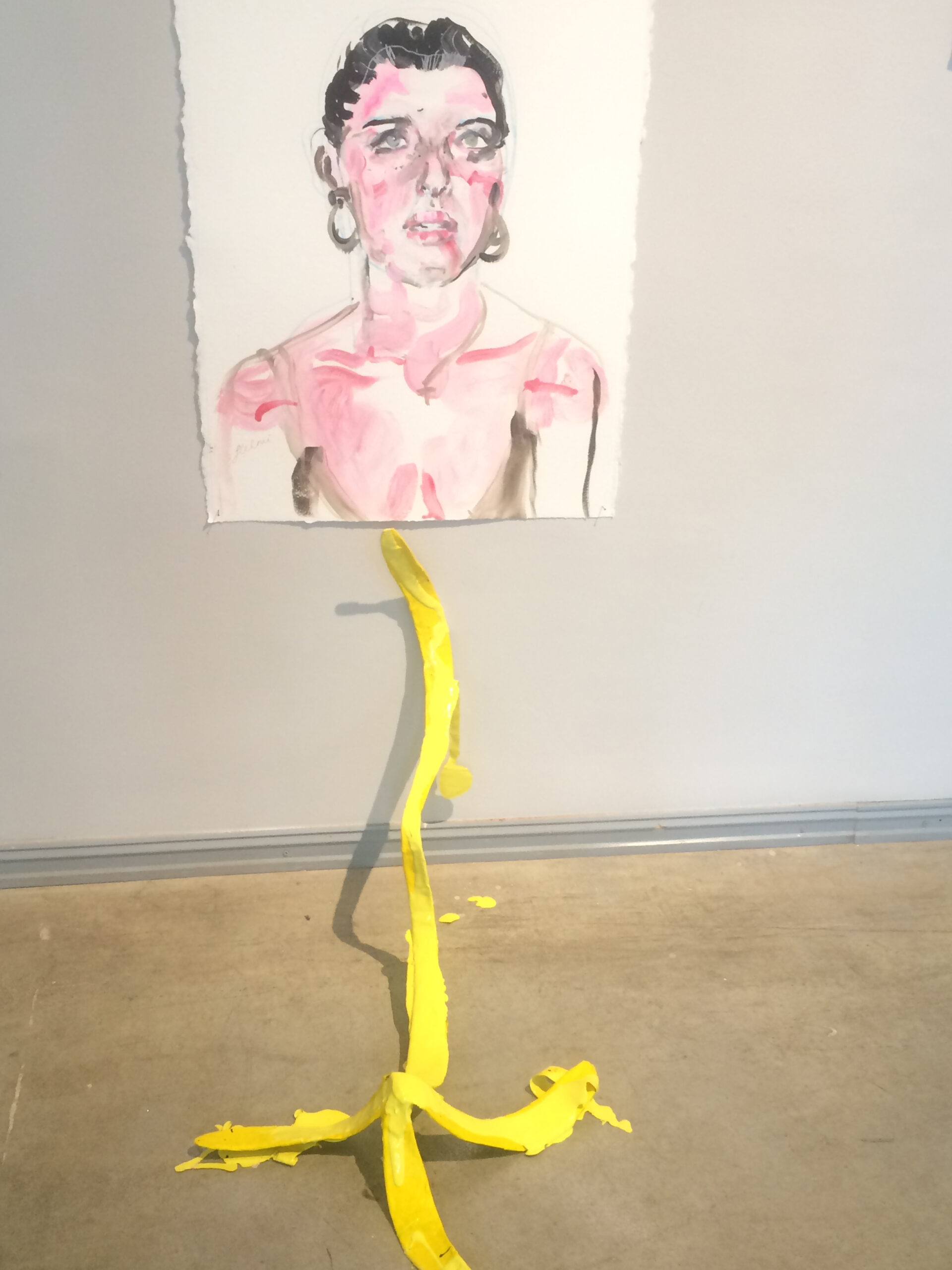 Vaade Helmi Arraku näituselt „Portraits From The Bedroom” / „Portreed magamistoast”