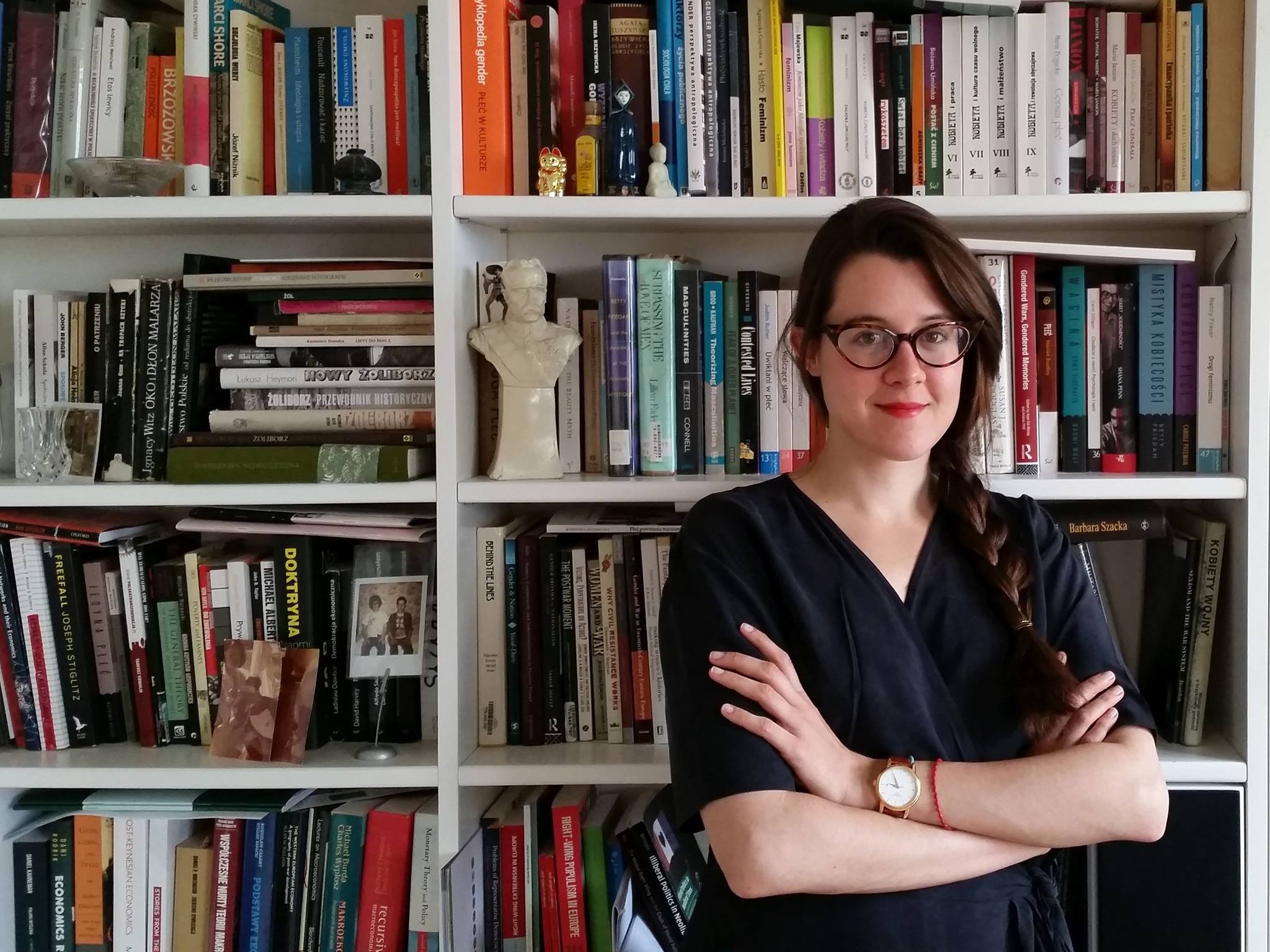 Intervjueeritav Weronika Grzebalska on sotsioloog, Poola Teaduste Akadeemia doktorant ja feminist, kes uurib militarismi, natsionalismi ja poliitilisi õigusi. Foto: erakogu
