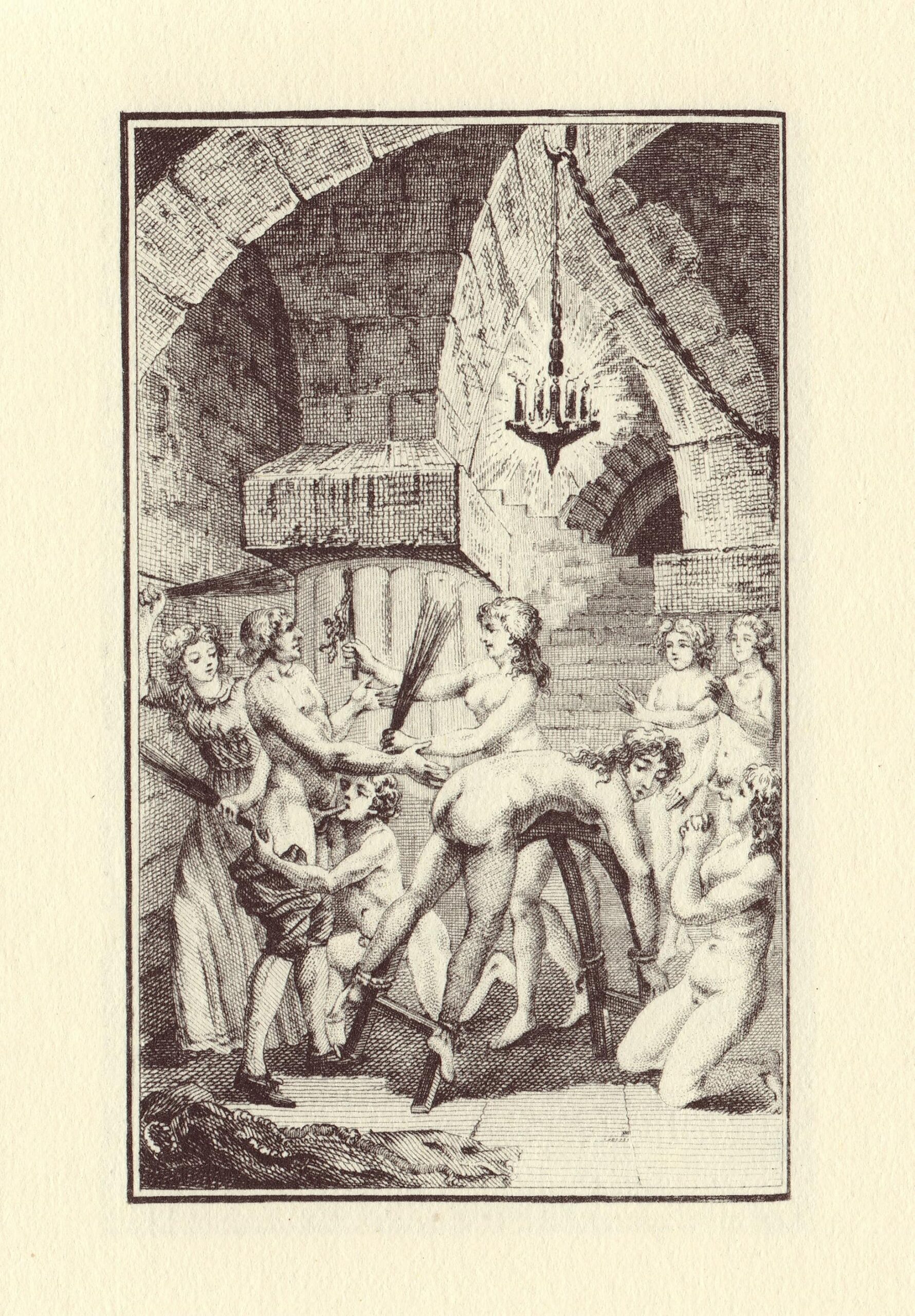 Gravüür Markii de Sade’i 1797. a raamatust „Uus Justine”