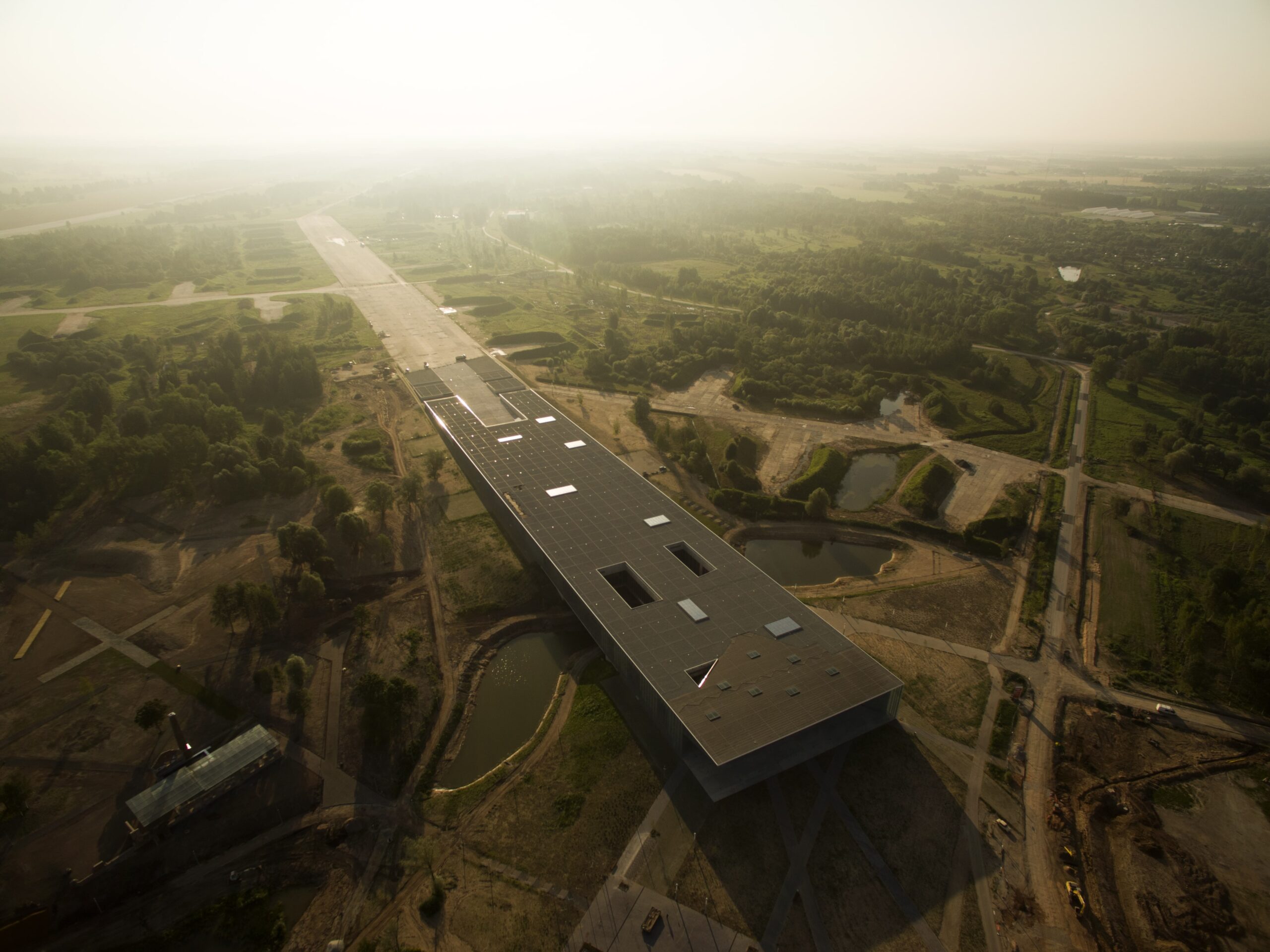 Eesti Rahva Muuseumi uus hoone linnulennult. Foto: Tiit Sild (katus.eu)