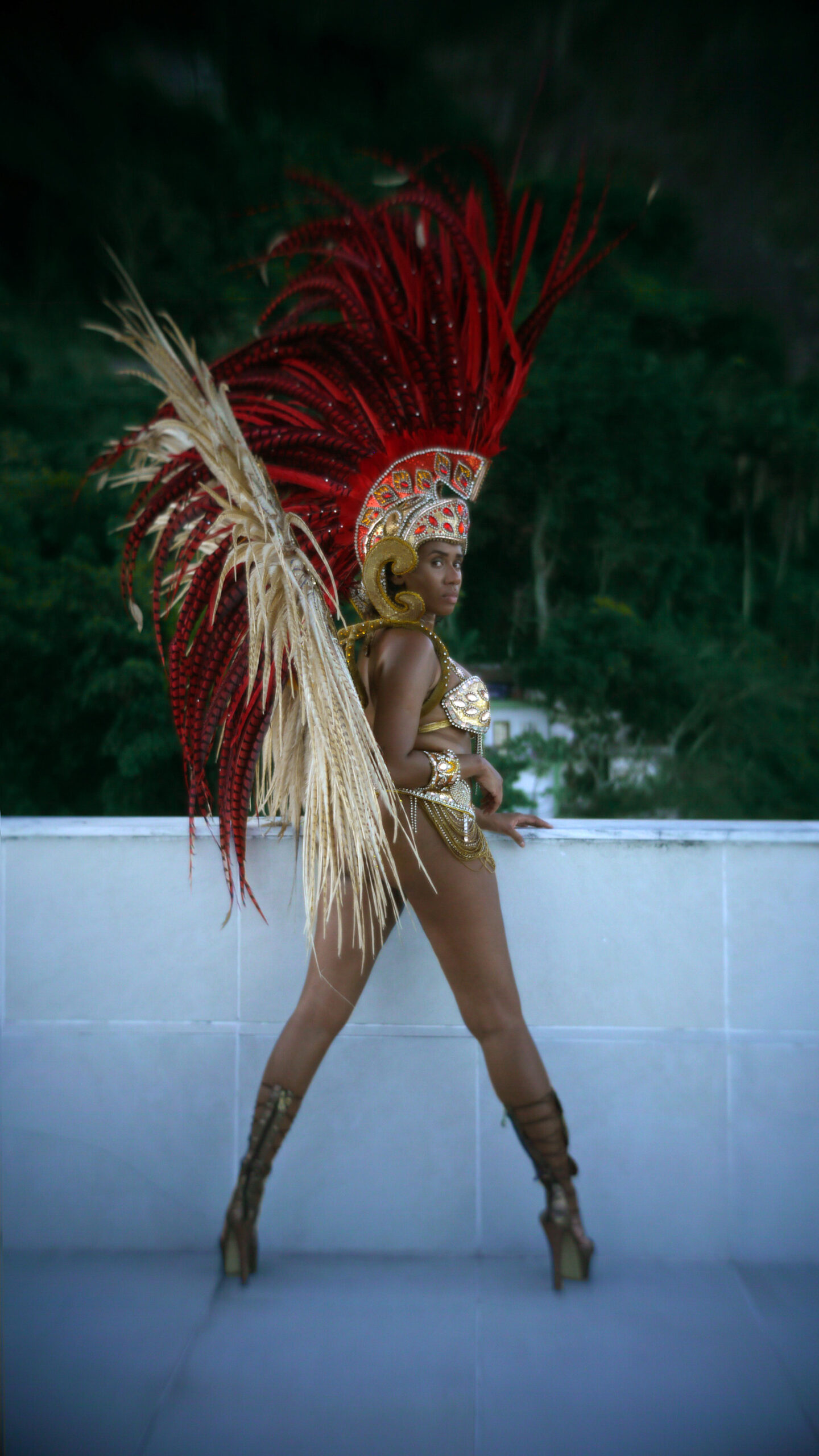 Bianca Barroso harjutab tantsu lähenevaks Sambódromo sambakarnevaliks. Foto: Andrei Jakovlev