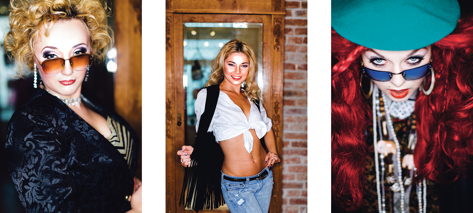 Vasakult: Rebeka Rabota aka Anne Veski, Ithaka Maria ja Lydia Munch aka Marju Kuut.