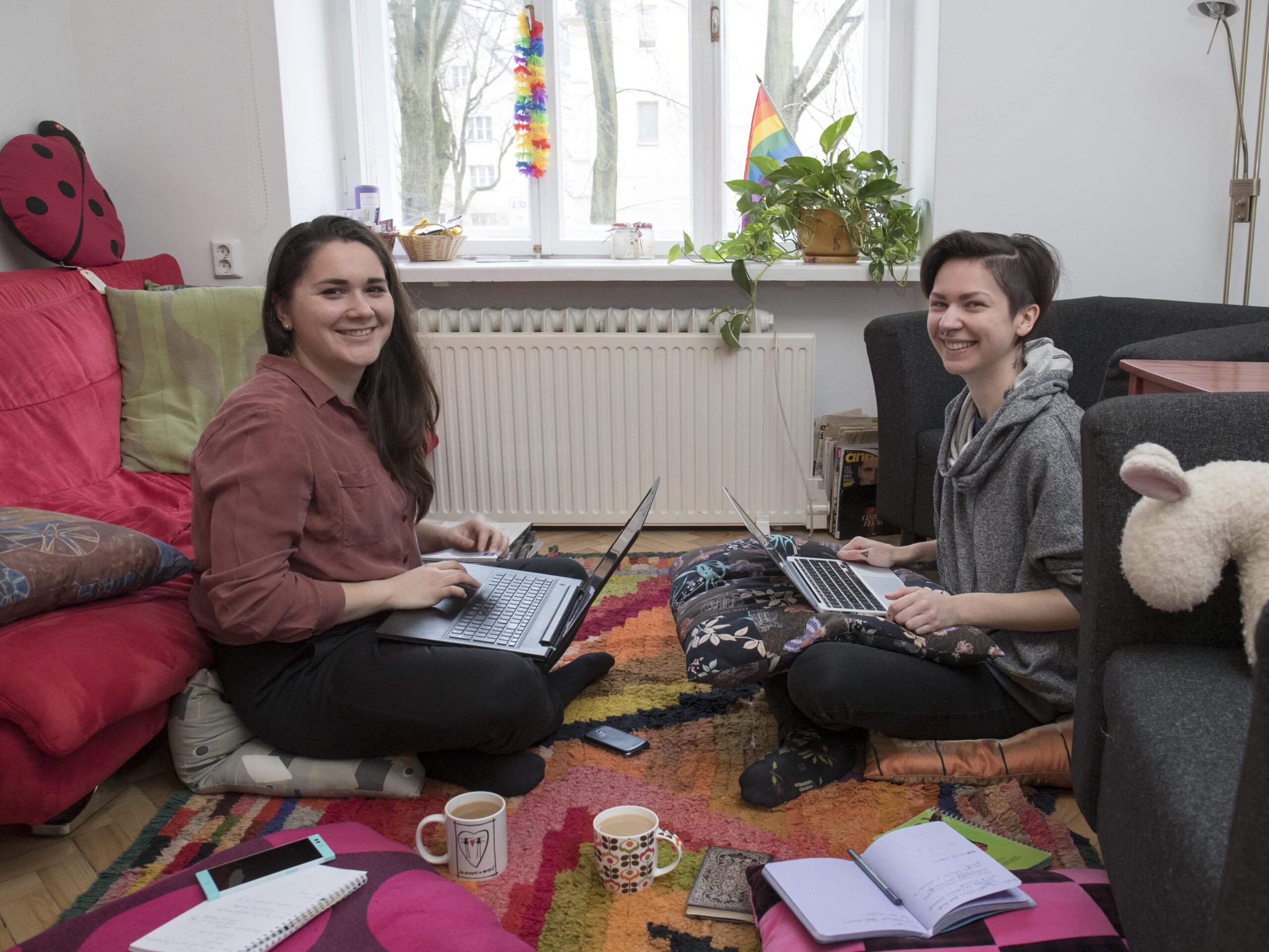 Elli Kalju ja Kristiina Raud selleaastast LadyFesti korraldamas. Foto: Karin Kaljuläte, Ekspress Meedia