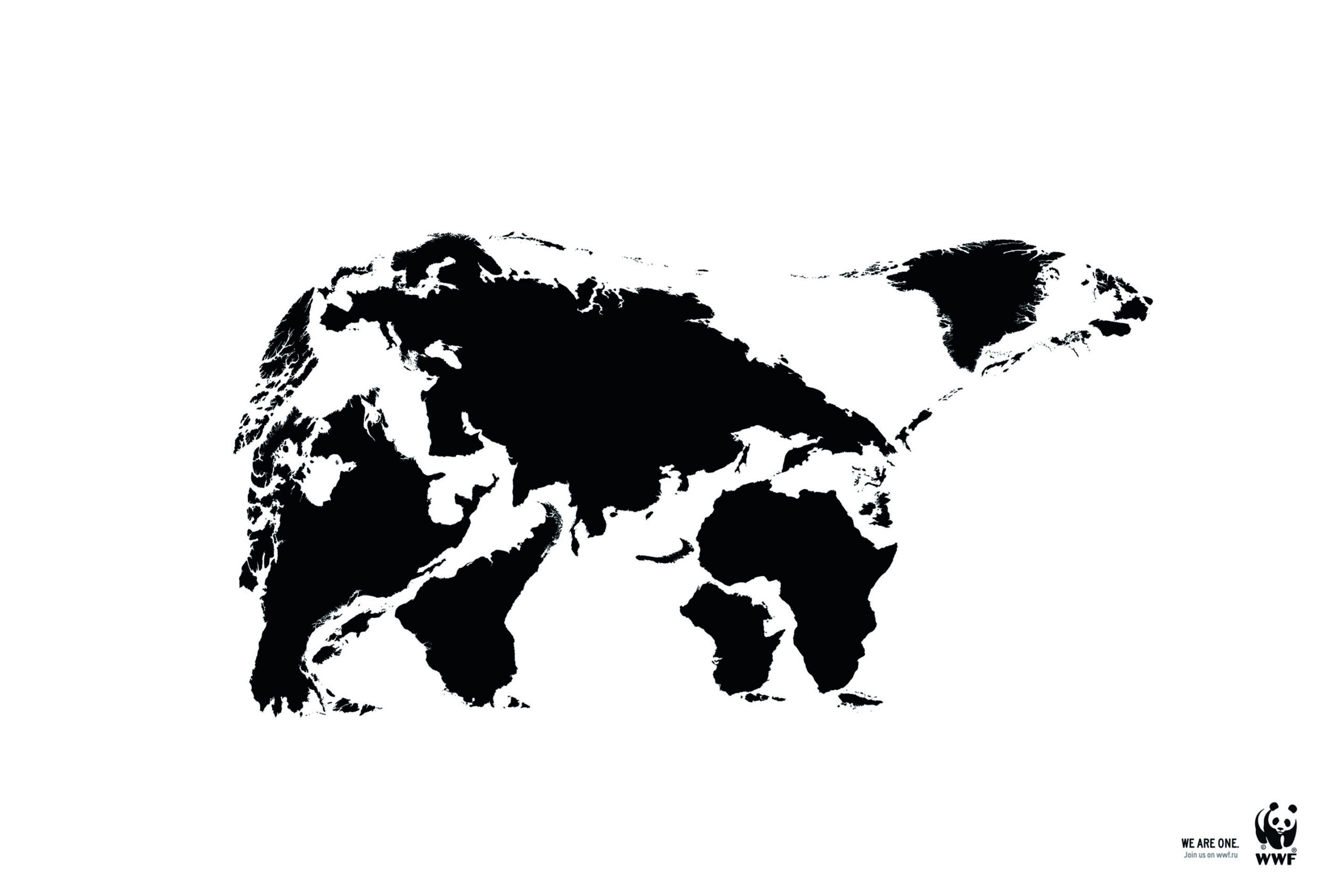 Maailma Looduse Fondi kampaania „Me oleme üks". Teostus: BBDO Russia Group