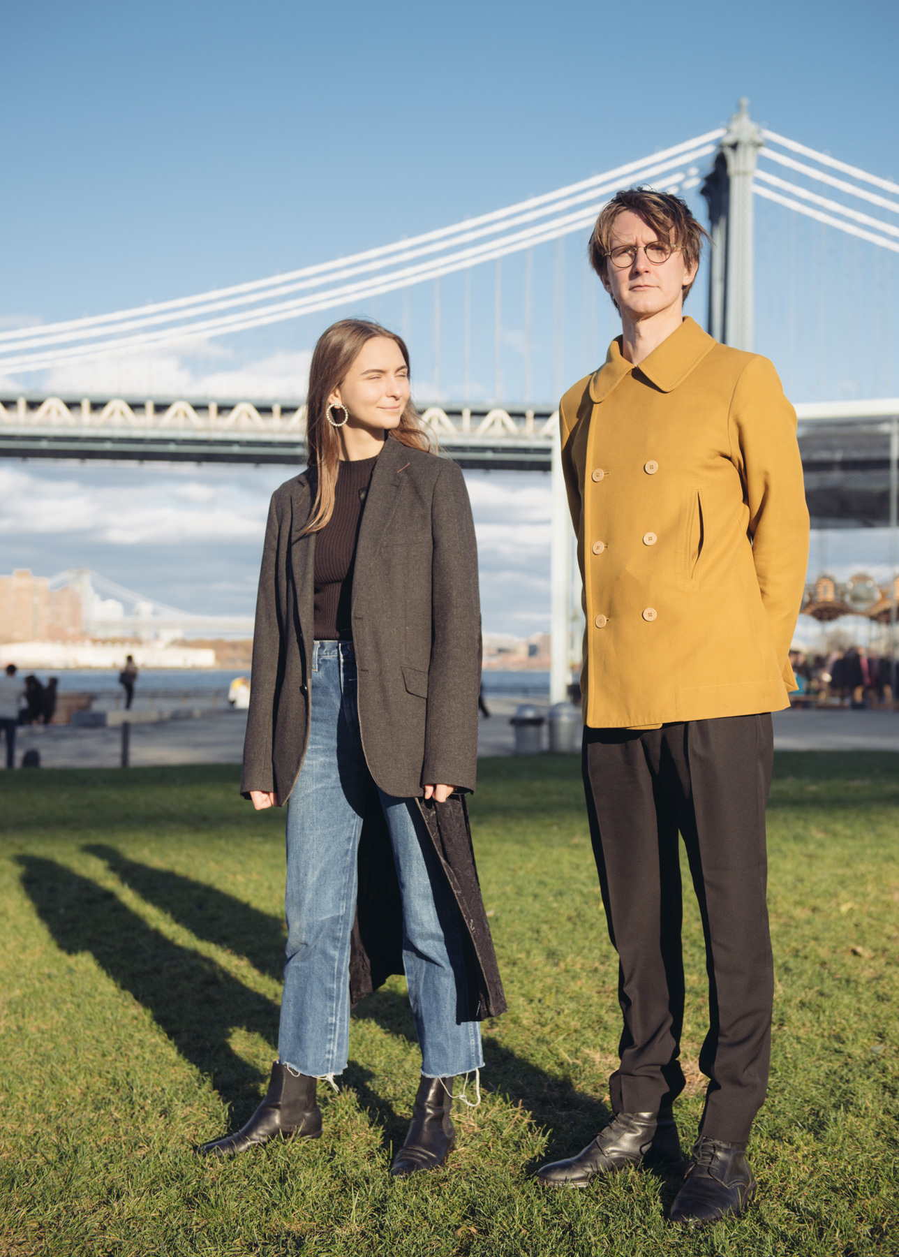 Abielupaar Kairiin Ruuven ja Gustav Kalm leiavad, et nad pole New Yorki naelutatud, aga praegu on seal põhjust olla. Foto: Johan Huimerind