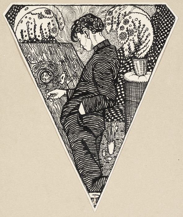 Eduard Wiiralt „Kunstnik" (1917, tušš), Eesti Kunstimuuseum