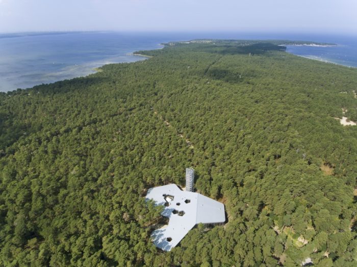 Peagi avatav Arvo Pärdi Keskus Laulasmaal, mille arhitektid on Enrique Sobejano ja Fuensanta Nieto. Foto: Roland Halbe