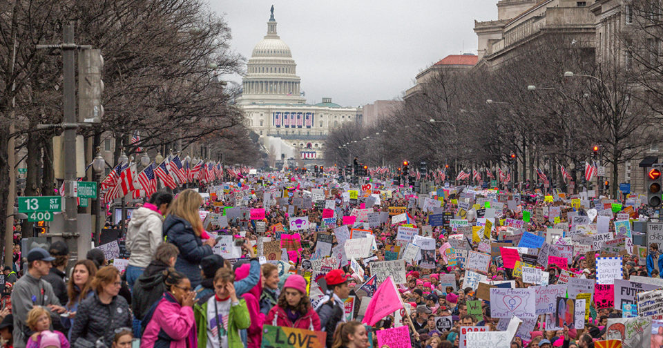 Naiste marss 2017. aasta jaanuaris Washingtonis. Foto: Mobilus In Mobili, Wikimedia Commons (CC BY-SA 2.0)