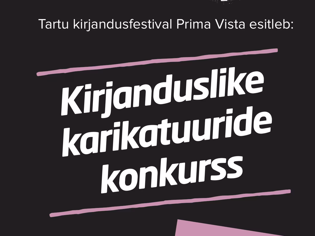 Prima Vista kutsub osalema kirjanduslike karikatuuride konkursil