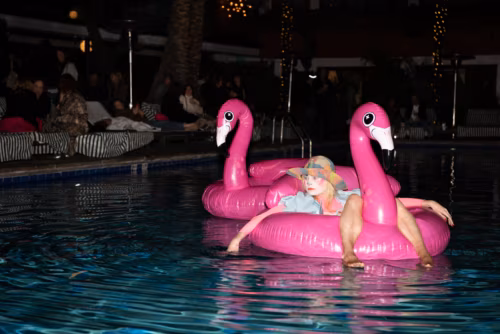 Kris Lemsalu ja Kyp Malone'i perfokas Los Angeleses, veebruar 2020. Foto: Deborah Farnault / KKEK