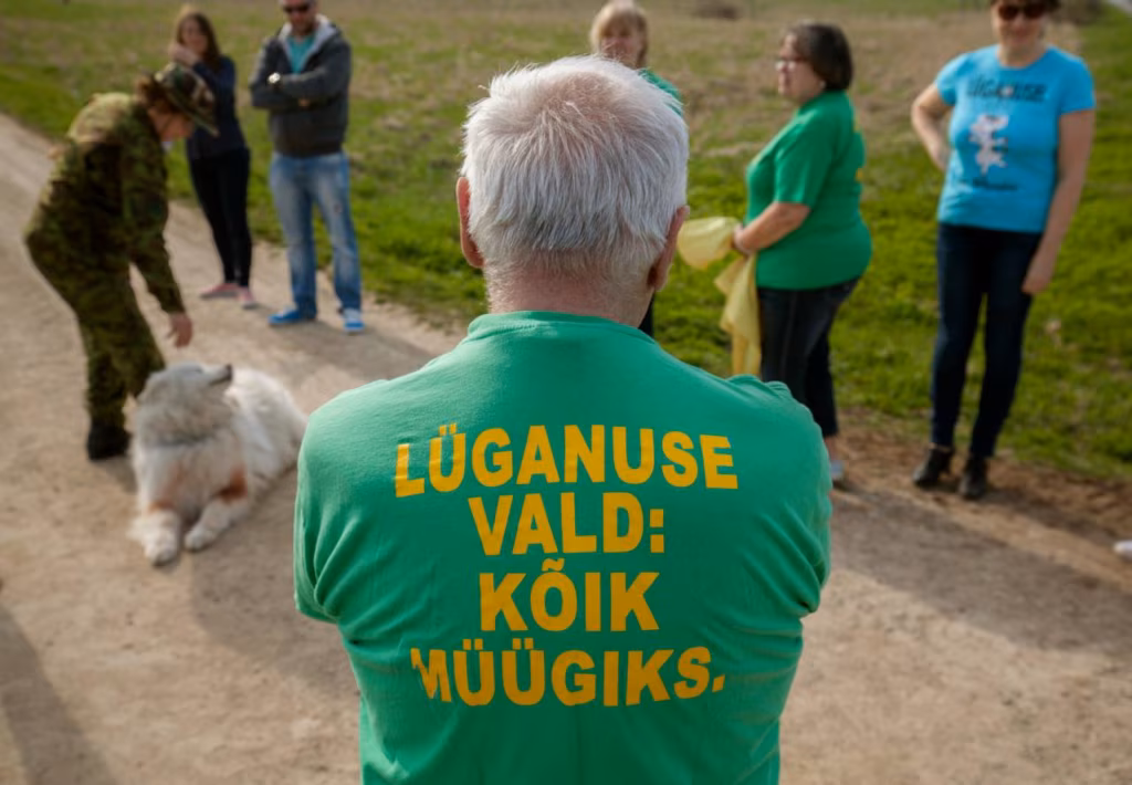  L&uuml;ganuse k&uuml;larahvas on v&otilde;idelnud juba mitu aastat arendajatega, kes soovivad rajada vahetult k&uuml;la piirile lubjakivikarj&auml;&auml;ri. Foto: Sven Arbet / Ekspress Meedia