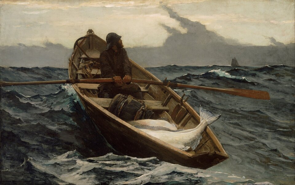 Winslow Homeri &bdquo;The Fog Warning&rdquo; (&bdquo;Uduhoiatus&rdquo;), 1885. Allikas: Bostoni kaunite kunstide muuseum